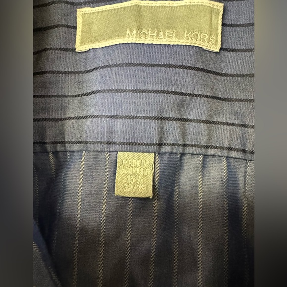 Blue Michael Kors Button Down - Picture 2 of 3